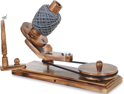 Miniatura 11 de Brainmart Swift - Hilo de madera para mesa de madera de haya y tejer, accesorio de artesanía para bobinado de hilo, hecho a mano de madera de haya