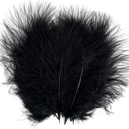 Miniatura 19 de Paquete de 100 plumas de marabú de pavo esponjosas de 4 a 6 pulgadas para manualidades, atrapasueños con flecos, plumas de colores, paquete