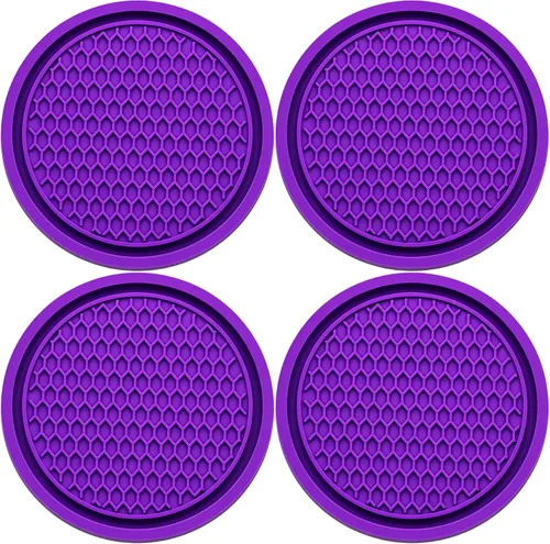 Miniatura 16 de 2 piezas posavasos para portavasos de automóvil, posavasos universales antideslizantes para portavasos de automóvil, 2.75 pulgadas posavasos