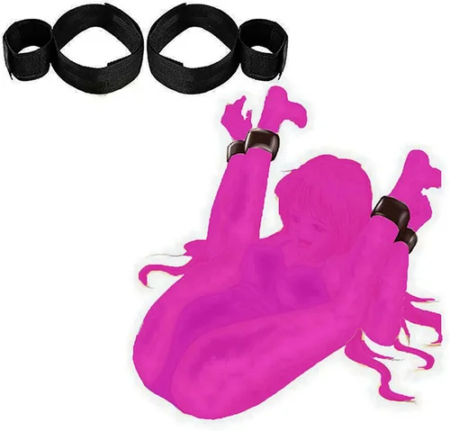 Miniatura 6 de Restricciones de cama sexuales para adultos, bandas de resistencia para muñecas y tobillos, correas de cama para adultos, colchón de juego sexual