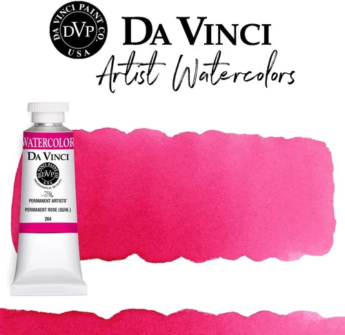 Miniatura 352 de DA VINCI PAINTS Pintura Acuarela Profesional para Artistas, Alizarin Crimson (Quinacridone), 37ml Índigo