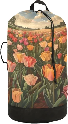 Miniatura 18 de Mochila para lavandería, cesta extra grande resistente para ropa sucia, correas ajustadas para campamento, universidad, gimnasio, hotel, hogar, 29.3