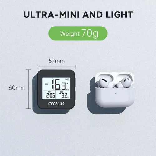 Miniatura 3 de CYCPLUS Computadora GPS para Bicicleta, Computadora de Ciclismo Inalámbrica con Retroiluminación Automática, Velocímetro Odómetro de Bicicleta