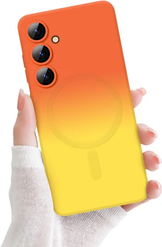 Miniatura 12 de Newseego Funda magnética para Samsung Galaxy S22 5G, funda de silicona líquida suave de lujo, antiarañazos, a prueba de golpes, protector completo