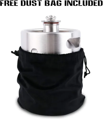 Miniatura 7 de TMCRAFT Mini barril de acero inoxidable de 64 onzas, jarra de cerveza portátil con válvula de escape diseñada para mantener la bebida fresca.
