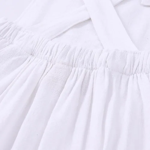 Miniatura 6 de IDOPIP Traje de pana para el primer cumpleaños para bebés y niñas, sin mangas, overol sin espalda para fiesta de pastel