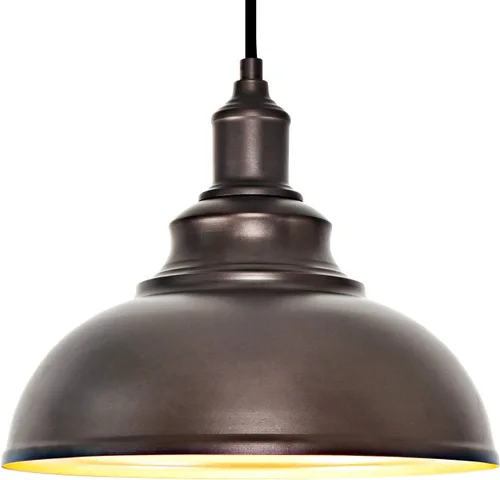 Miniatura 3 de Paquete de 1 lámpara colgante de granja de bronce para isla de cocina, lámpara colgante industrial de granero, iluminación colgante sobre fregadero