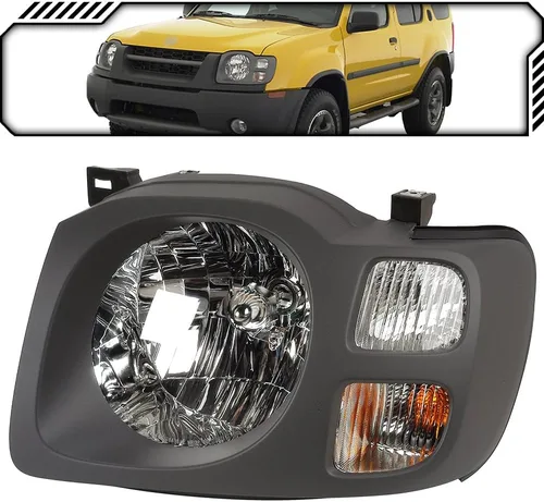 Miniatura 9 de EPIC LIGHTING Faros delanteros halógenos estilo OE color gris oscuro, repuesto para NISSAN 02-04 NISSAN XTERRA XE