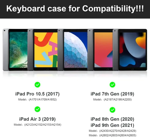 Miniatura 2 de Funda de teclado para iPad Air de 11 pulgadas (M3 2025 / M2 2024) y iPad Pro de 11 pulgadas (1ª/2ª/3ª/4ª generación), retroiluminación magnética