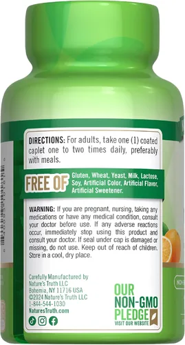 Miniatura 7 de Bioflavonoides de vitamina C y rosa HIPS 1000 mg 100 cápsulas Vegetariano, sin OMG, sin gluten por Nature's Truth