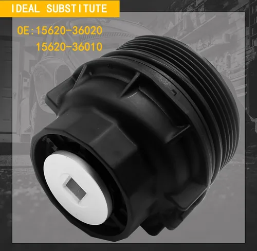 Miniatura 3 de Tapa de carcasa del filtro de aceite compatible con Toyota Camry Tacoma Highlander RAV4 Avalon Sienna Venza 2009 2010 2011 2012 2013 2014 2015 2016