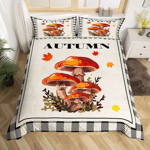 Miniatura 32 de Erosebridal Divertida funda de edredón de Halloween para niños, juego de ropa de cama de calabaza fantasma, decoración de Halloween para niños