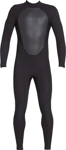 Miniatura 3 de XCEL Traje de neopreno completo con cremallera trasera para hombre, fácil entrada, elástico de alto rendimiento, 4/0.118 in