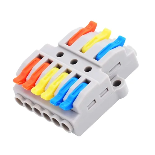 Miniatura 9 de Nineleaf Conectores de cable de palanca, conectores compactos de empalme de alambre en línea, terminales eléctricos modulares reutilizables 1 en 1