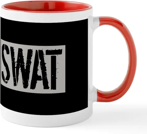 Miniatura 78 de CafePress Taza de café de cerámica de 11 oz (11.0 fl oz) de Police Mom