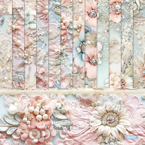 Miniatura 24 de YASMEN Bloc de papel para álbum de recortes de Navidad, 6 x 6 pulgadas, cartulina de una sola cara para hacer tarjetas, diarios, planificador