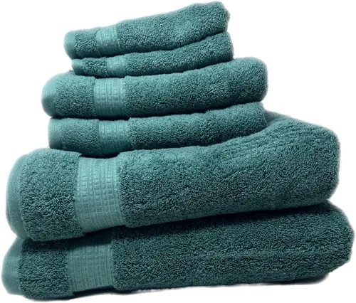 Miniatura 2 de 100% HydroCotton Incluye: 2 toallas de baño de lujo, 2 toallas de mano y 2 paños Juego de toallas de calidad ultra suave Juego de 6 piezas