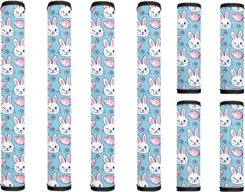 Miniatura 44 de America250 - Juego de 8 fundas antideslizantes para manijas de puerta de refrigerador, 4 de julio de 2026, protectores para nevera, horno, mantener