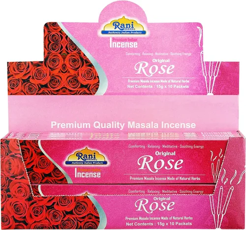 Miniatura 13 de Rani Brand Authentic Indian Products Epic Nagchampa Incienso (0.53 oz x 10 paquetes, total 100 varillas) para Puja, meditación y fragancia casera