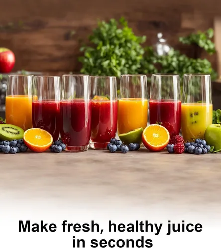 Miniatura 6 de SIFENE Exprimidor centrífugo con boca de 3 pulgadas de ancho, extractor de jugo compacto para frutas y verduras, 3 velocidades de control de alta