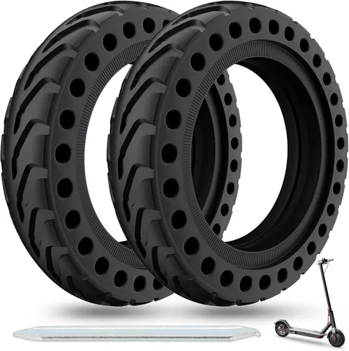 Cooryda Neumático sólido para Xiaomi m365 Scooter eléctrico Mijia Mi m365 pro/gotrax gxl V2/gotrax XR, 8.5 pulgadas Scooter eléctrico Ruedas de 8