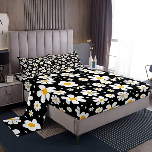 Miniatura 20 de Juego de sábanas con temática de camping feliz, juego de ropa de cama de viaje para niños, niñas, niños, adolescentes, decoración de dormitorio