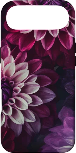 Miniatura 26 de iPhone 11 Dahlia Flower Floral Nature Garden Funda con diseño granate rosa y morado