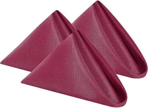 Miniatura 10 de Cupuamon Servilletas de Tela 20x20 pulgadas de Poliéster Lavables Servilletas de Cena Suaves Servilletas de Mesa para Bodas Fiestas Cenas Banquetes