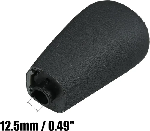 Miniatura 7 de X AUTOHAUX Pomo de palanca de cambios automático para Toyota Land Cruiser Prado para Lexus GX460 2010-2013 2015-2019 piel sintética negra corta