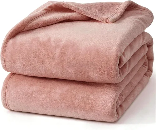 Miniatura 21 de Hansleep Manta de forro polar para sofá beige, súper suave manta de franela esponjosa y acogedora para todas las estaciones, beige, manta de 50x60