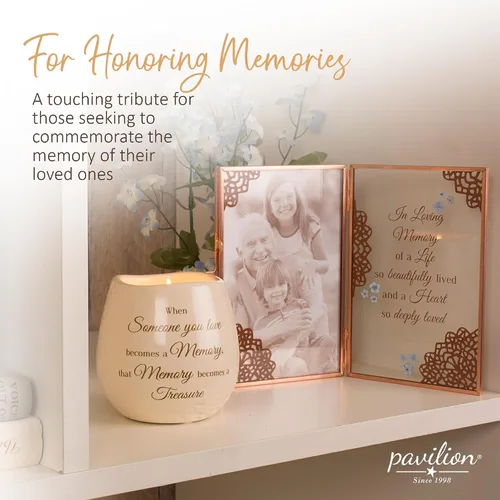 Miniatura 5 de Pavilion - When Someone You Love Becomes a Memory That Memory Becomes a Treasure - Vela de cerámica rellena de soja de 8 onzas