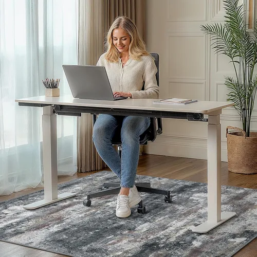 Miniatura 2 de Tapete para silla de oficina para pisos de baldosas de madera dura, tapetes abstractos de escritorio de 36" x 48" para silla de oficina sobre sillas