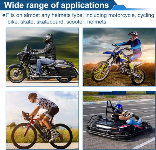 Miniatura 6 de Accesorios para casco de motocicleta, decoración de cuernos de felpa para motocicleta, bicicleta, esquí, cascos de esquí, calcomanías de felpa rosa