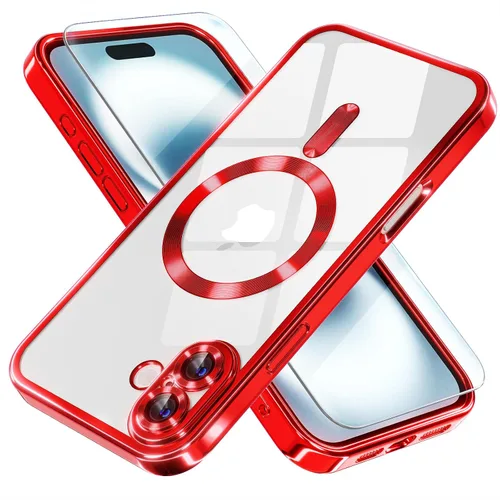 Miniatura 80 de Misea Funda magnética para iPhone 14 compatible con MagSafe [nunca amarillenta] [protección contra caídas de grado militar] protector completo