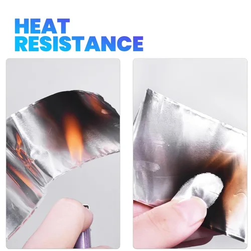 Miniatura 2 de Cinta de aluminio de grado premium ADHES, 2 pulgadas x 210 pies (70 yardas), cinta resistente al calor de 80°C a 100°C, cinta adhesiva