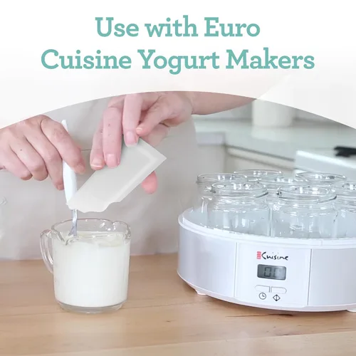 Miniatura 7 de Euro Cuisine RI1020 Iniciador de Cultivo de Yogur Totalmente Natural – Perfecto para Sin Lácteos, Leche Entera, Yogur Proteico – Bolsas de Yogur