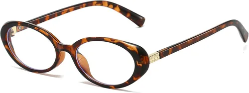 Miniatura 8 de LJCZKA Lentes ovalados con bloqueo de luz azul para mujeres y hombres, pequeños anteojos ovalados para computadora, antifatiga ocular para leer
