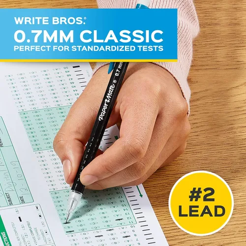 Miniatura 4 de Paper Mate Lápices Mecánicos 0.7mm Write Bros. Classic Number 2 Juego de Lápices Suministros de Oficina Suministros para el Aula Lápices