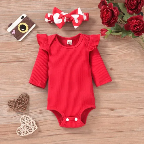 Miniatura 61 de Aalizzwell Conjunto de mameluco acanalado para bebé recién nacido prematuro para otoño e invierno