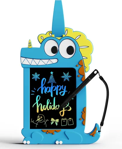 Miniatura 17 de TEKFUN Tableta de escritura LCD para niños, tablero de garabatos, juguetes de dinosaurio, juguetes esenciales de viaje para niños y niñas de 3, 4