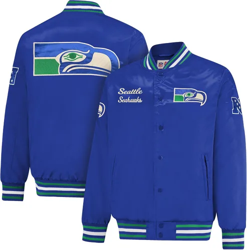Miniatura 13 de Ultra Game Chaqueta de satén oficial de la NFL Supreme Heritage para hombre