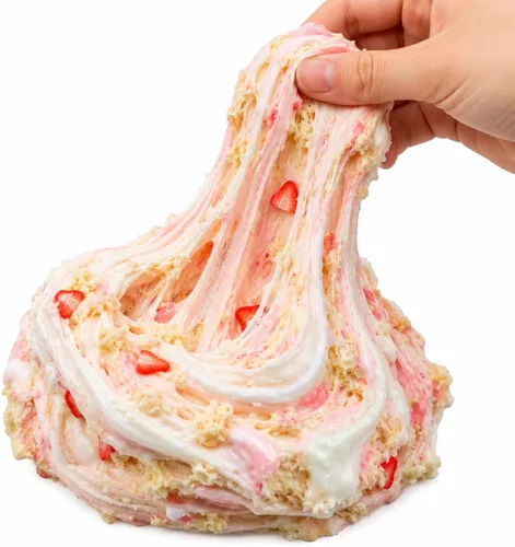 Miniatura 9 de Hoshimi Slimes - Juego de gofres de tarta de fresa para bricolaje a partir de 8 años, juego de regalo sensorial ASMR hecho a mano con mantequilla
