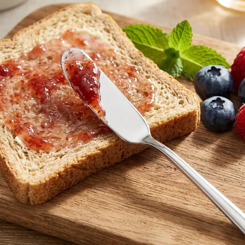 Miniatura 8 de Juego de 32 cuchillos esparcidores de mantequilla de queso, accesorios de charcutería, cuchillos esparcidores de queso de acero inoxidable, mini
