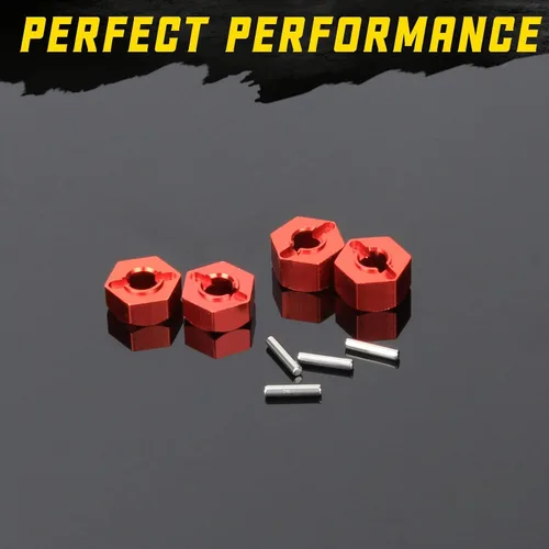 Miniatura 5 de RCAWD Ruedas hexagonales de 0.472 in con pasadores de tornillo, 4 piezas para adaptador de cubos de rueda hexagonal 1/10 Slash 2WD 58024, 58034