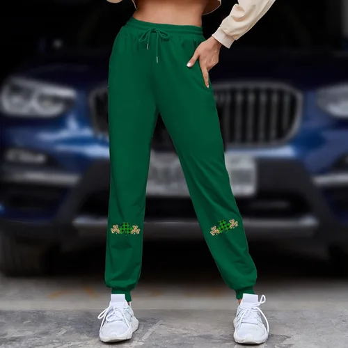 Miniatura 2 de Lroplie Sweatpants Women Winter High Waisted Bottom Pants Lounge Trousers with Pockets