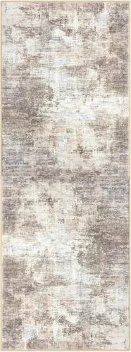 Miniatura 634 de IOHOUZE Alfombra abstracta lavable de 3 x 12 pies para pasillos, antideslizante para cocina, camino de entrada de lana sintética para interiores