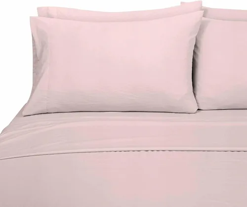 Miniatura 239 de ROYALE LINENS Juego de sábanas Cal King de 4 piezas, ropa de cama de microfibra suave cepillada de 1800 hilos, 1 sábana bajera, 1 sábana encimera, 2