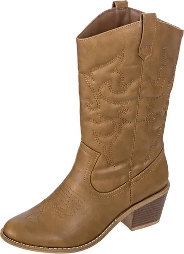 Miniatura 3 de Charles Albert - Botas estilo vaquero para mujer, botas con detalles bordados