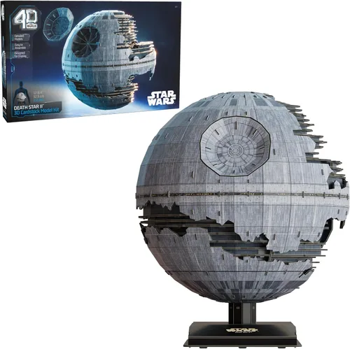 4D Build Star Wars Deluxe Death Star II - Kit de modelo 3D de cartulina de Star Wars, regalos de Star Wars, decoración de escritorio para fanáticos