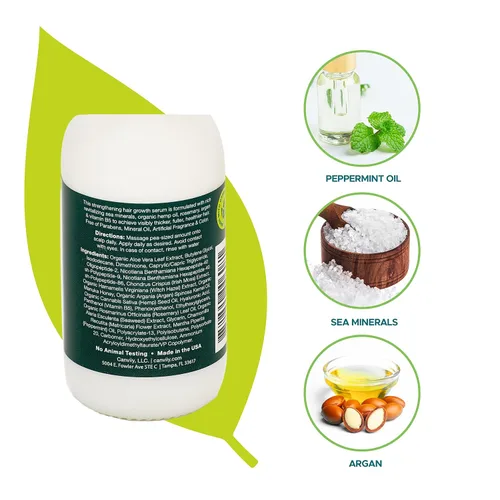 Miniatura 3 de Canviiy ScalpBliss Sea Mineral & Organic Herb - Suero restaurador de crecimiento infundido con hierbas orgánicas, estimula los folículos pilosos